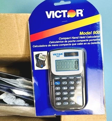 VICTOR 900 Pocket Calculator,LCD,8 Digits - New Old Stock Order More Save More - Image 1 of 4