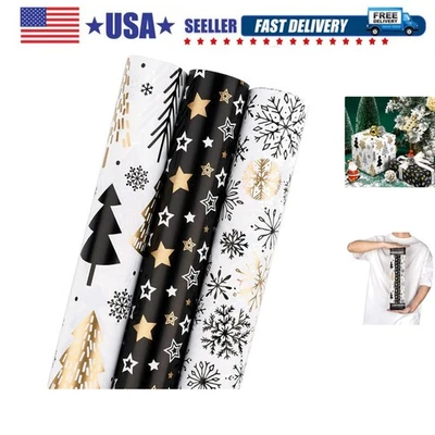 Rolo de papel de embrulho - Mini rolo - 17 polegadas X 120 polegadas por rolo - 3 diferentes C... - Imagem 1 de 4