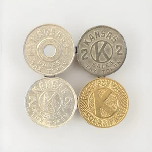 Kansas State Sales Tax, Transit Tokens Lot - Bild 1 von 4