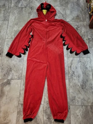 Disfraz Cardenal Pájaro Rojo Halloween Con Capucha Jumper Ala Cola Unisex Adulto Pequeño Foto 1 de 4