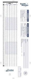 #25420 Apperson Datalink Grademaster Testing Sheets 100 Q 500 count Accuscan - Picture 1 of 5