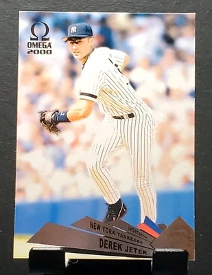 Tarjeta de béisbol Omega #96 Derek "The Captain" Jeter Yankees Hof'er 2000⚾NM/MT Foto 1 de 2