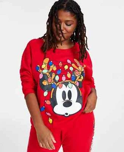 Disney Mickey Mouse Holiday Lights Sweatshirt - 2X | Festive Christmas Pullover - Picture 1 of 1
