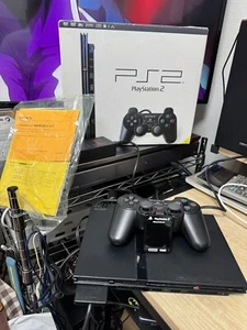 Sony PlayStation 2 SCPH-70000 CB Black Console - Picture 1 of 2