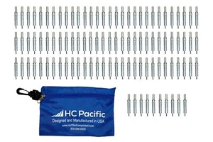 100 Stück C3/32 Cleco Verschlüsse & Beutel (Bohrergröße #40, Griff 0-1/4") Made in USA - Bild 1 von 1