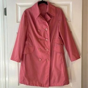 Sears Vintage 1960s Pink Unlined Overcoat Women’s Approximate Size Medium - Picture 1 of 12