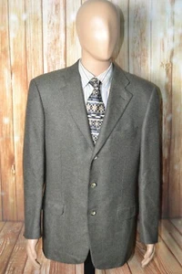 Ermenegildo Zegna Men Silk Cashmere Partial Lining 3 Button Sports Coat Sz 44R - Picture 1 of 13