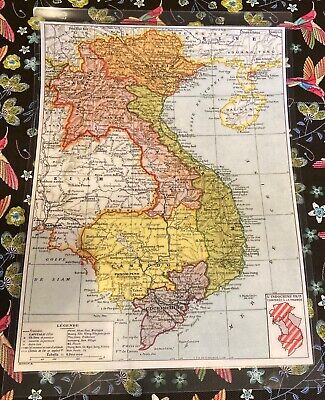 Cartel Conjunto De Mesa A3 Póster Arte Cuadro Imagen Indochina Cambodia Laos • 30.25€