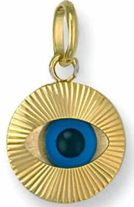 9ct Gold Böser Blick Anhänger/Charm - Bild 1 von 9