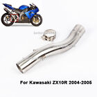 For Kawasaki Ninja ZX10R 2004-2005 Motorcycle Slip On Exhaust Middle Link Pipe