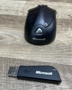 Microsoft 1054 Black 4-Button Notebook Laser Mouse 6000 With USB Receiver Dongle - Picture 1 of 12