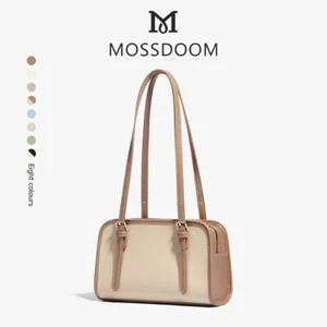 Bolso MOSSDOOM Cuero PU Hombro Cuadrado Para Mujer Moda Simple Albaricoque Camel - Imagen 1 de 8