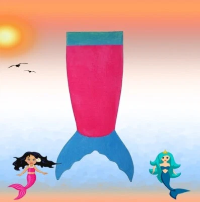 Linda manta polar cola de sirena para niños adultos mantas cálidas rosa azul Foto 1 de 3