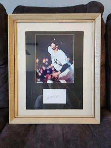 Jim Catfish Hunter Signed / Autographed Cut With Photo- Framed Yankees 18x22 - Picture 1 of 2
