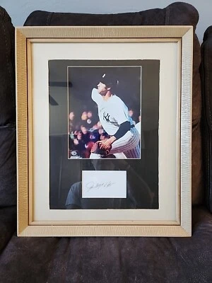 Jim Catfish Hunter Signed / Autographed Cut With Photo- Framed Yankees 18x22 - Image 1 of 2