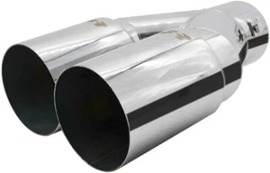 Terminale di Scarico Universale Simoni Racing Uscita Doppia Dritta DX o SX - Imagen 1 de 3