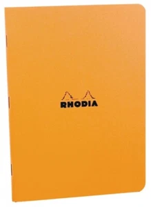 Rhodia Staplebound Lined Paper Notebook in Orange - 6 x 8.25 - NEW - R119188 - Picture 1 of 1