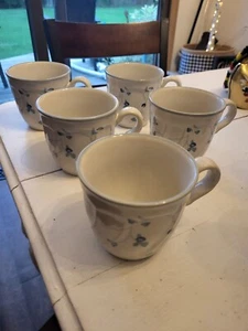 Set Of 5 Noritake Stoneware Strawberry Delight 8671 Cups - Picture 1 of 3