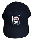 Neuf 1990 Fila vêtements de sport réglable chapeau snapback casquette marine comme neuf vintage