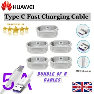 Original 5A Typ C USB Schnell Ladegerät Datenkabel Huawei P20 P30 Pro Lite - Bild 1 von 12