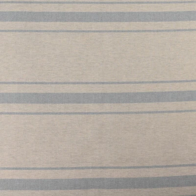 Outdoorstoff teflonbeschichtet Toldo natur mit blauen Streifen 160cm breit - Bild 1 von 4