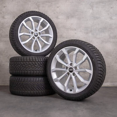 Audi A4 S4 Winterräder 18 Zoll 8W B9 Felgen 8W0601025H silber - Bild 1 von 4