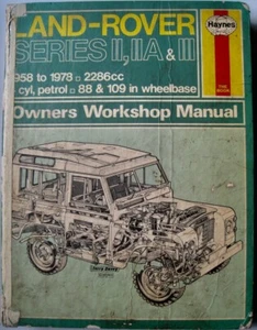Land-Rover Series II, IIA & III 1958 to 1978 - 2286cc Owners Workshop Manual - Picture 1 of 1