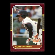 Cory Snyder 1987 Donruss Opening Day Cleveland Indians #106 R319A 57