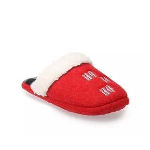 Kid's Size Small 11/12 Jammies For Your Families Ho! Ho! Ho! Slippers NWT - Picture 1 of 4