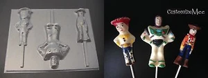TOY STORY BUZZ WOODY JESSIE Chocolate Soap Crayon Candy Lollipop Mold - Picture 1 of 1