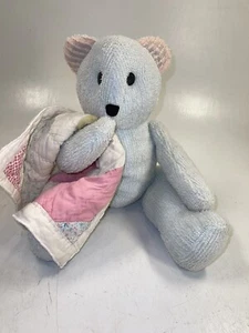 17 Zoll Baby blau Plüsch Teddybär Stofftiere Puppe weiches Plüschtier mit Steppdecke - Bild 1 von 7
