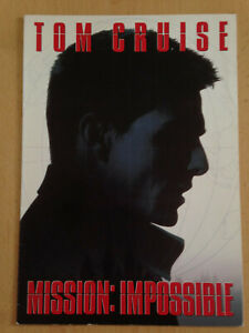 Press Booklet & Photos: MISSION IMPOSSIBLE 1996 Tom Cruise Jon Voight