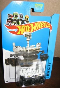 Hot Wheels 2014 HW City #71 MARS ROVER CURIOSITY  USA Robot NASA Black Tires - Picture 1 of 5
