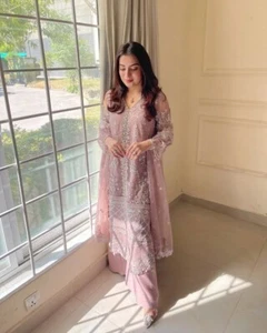 Pakistani Dress Salwar Kameez Ready To Wear Suits Indian Wedding Party Bollywood - Picture 1 of 6