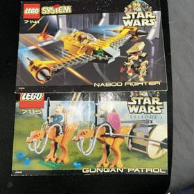 Two Lego Star Wars Instruction Manuals 7141 7115 Very Good Condition