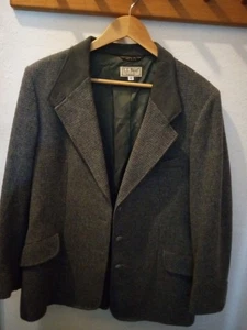 Vtg Women Sz 12 Wool Made In USA LL Bean Blazer - Picture 1 of 6