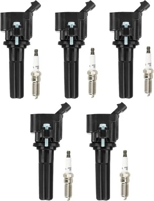 Ignition Coil Pack + Iridium Spark Plugs for 06-07 Buick Rainier, 07-12 Chevy Co - Image 1 of 4