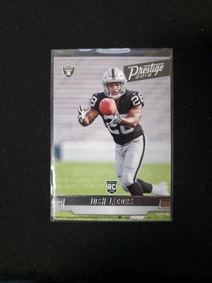 Josh Jacobs 2019 Prestige Xtra Points Green Foil  #240 RC Rookie Raiders - Image 1 of 2