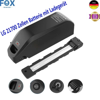 FOX EBike Batterie 48V 52 13Ah 20Ah 25Ah Elektrofahrrad Fahrradbatterie Fahrrad Akku