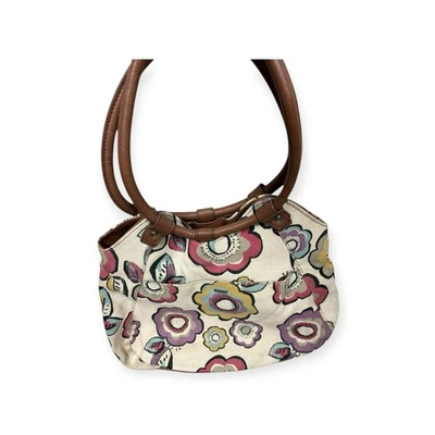 Cartera de Mano Reliquia Teagan Flor Anillo Lona Foto 1 de 4