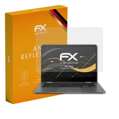 2x Screen Protection Film for Asus ZenBook Flip 14 UX461UN matt&shockproof - Image 1 of 4
