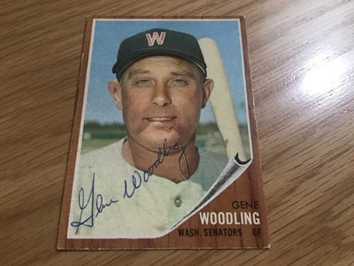 Tarjeta de béisbol 1962 Topps Gene Woodling autografiada New York Yankees #125 Foto 1 de 2