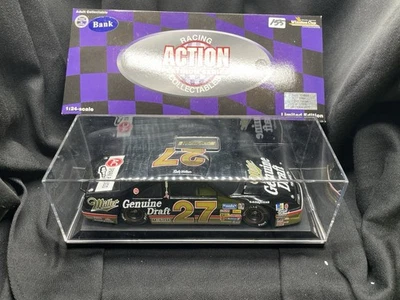 Rusty Wallace #27 Miller 1990 borrador genuino 1/24 banco 1 de 6.000 raro Foto 1 de 4