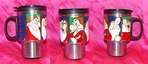 Tazza Mug Termica da Viaggio Disney Store Grumpy in Acciaio Inox con Coperchio - Foto 1 di 5