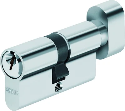 Abus - Cilindro per porta con pomello, Argento, 46857 Dl01 - Immagine 1 di 2