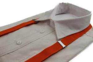 Boys Adjustable Orange 65Cms Suspenders - Bild 1 von 2