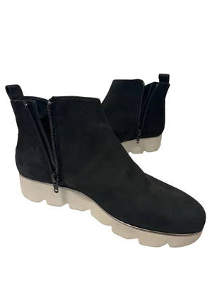 Alex Marie Casual Ankle Booties Womens 7.5 M Black Suede Zipper - Image 1 of 4