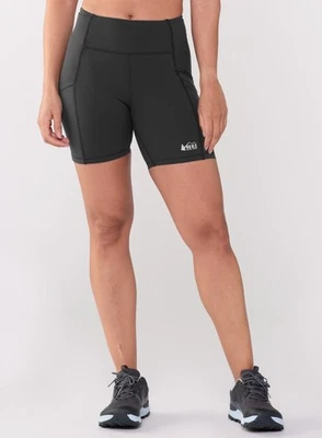Pantalones cortos de bicicleta REI grandes negros acolchados para mujer  Foto 1 de 4