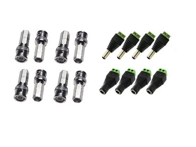 4 Camera adapter kit for RG59 Cable. Power and BNC Twist-on adapter - Image 1 of 4
