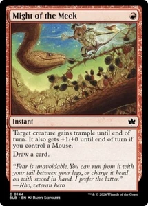 MIGHT OF THE MEEK x4 mtg NM-M Bloomburrow 4 Common - Picture 1 of 1